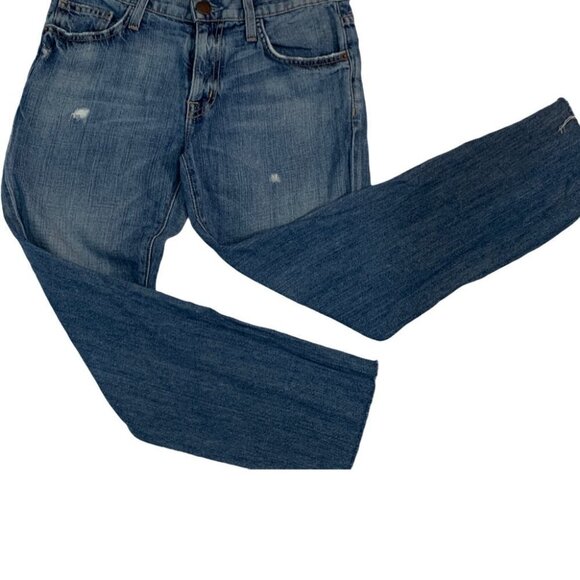 Current/elliott Unrolled Fling Boyfriend Jeans Size 23 Light Denim - Picture 8 of 13